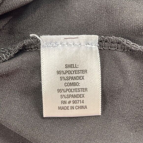 Chaus Dress Womens Large Black Jersey Knit Sequin Flutter Sleeve Surplice Neck - Picture 11 of 14